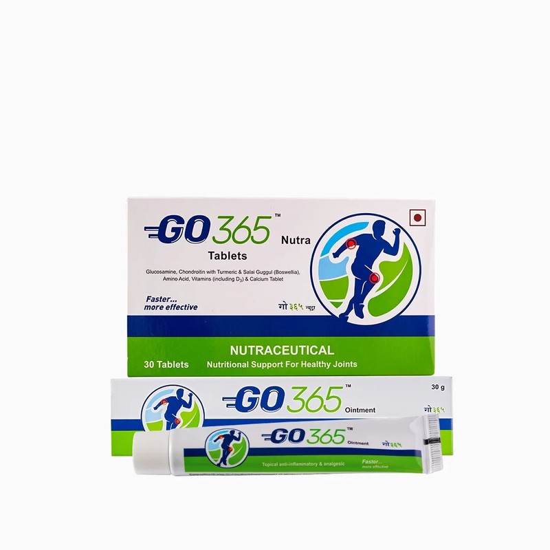 Charak GO365 Joint Care Kit – (Nutra Tablets & Ointment) Joint Pain & Stiffness