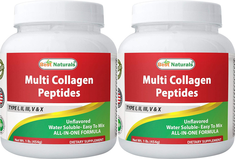 2 Pack Best Naturals Multi Collagen Peptide Powder 1 Pound