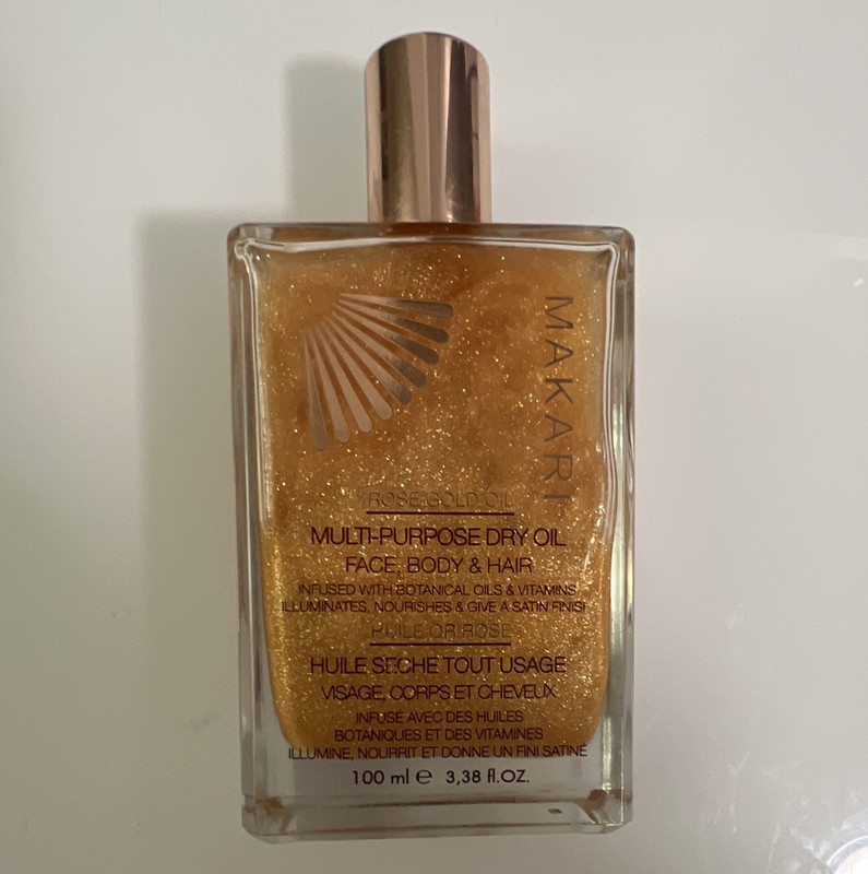Makari Rose Gold Oil Multi-Purpose Dry Oil Shimmering Face Body Hair Rose 100 ml