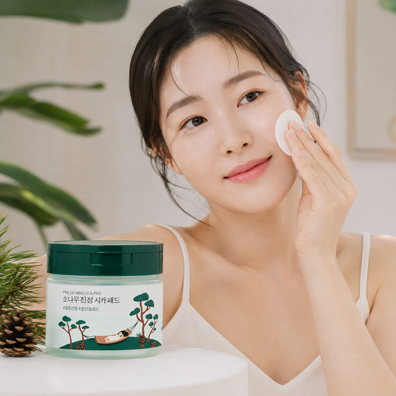 Round Lab Pine Calming Cica Soothing Toner Pads 50pcs Hydrating