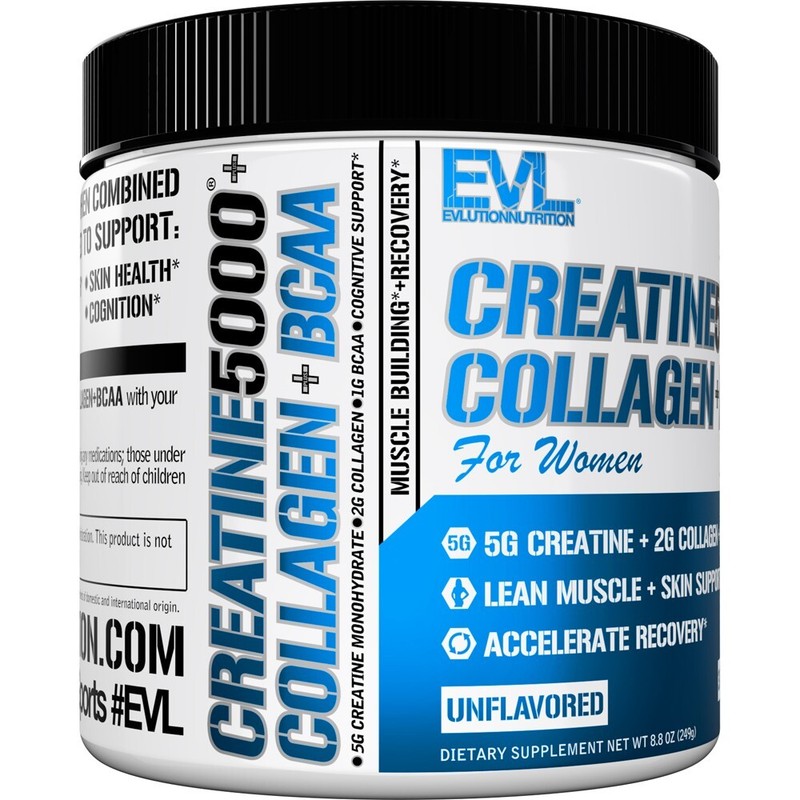 Evlution Nutrition Creatine 5000 + Collagen + BCAA - for Women - 30 Servings gallery