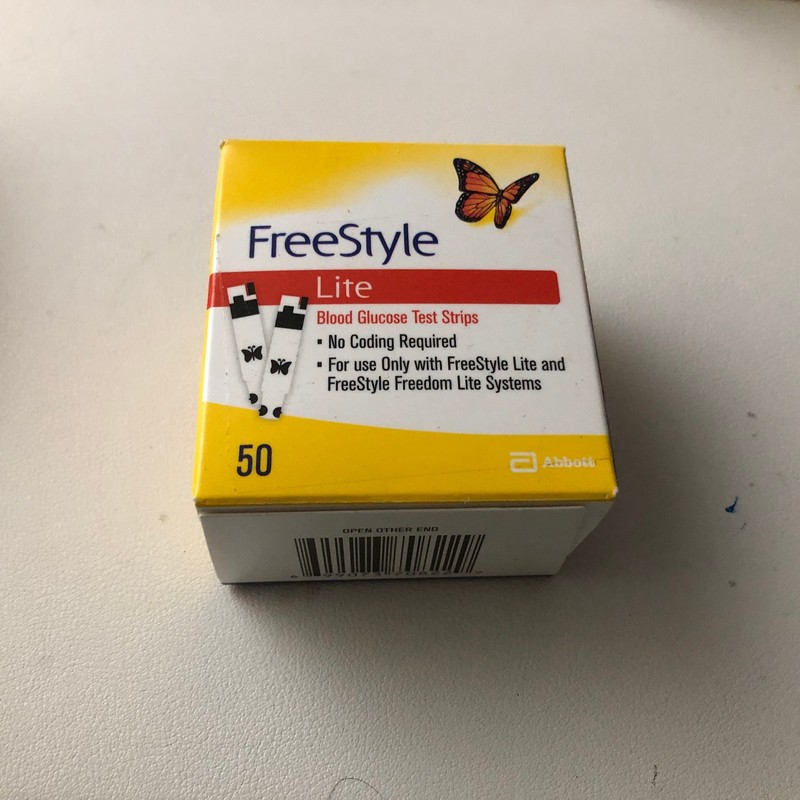 FreeStyle Lite Blood Glucose Test Strips EXP 05/31/2027 or Later – 50 Count