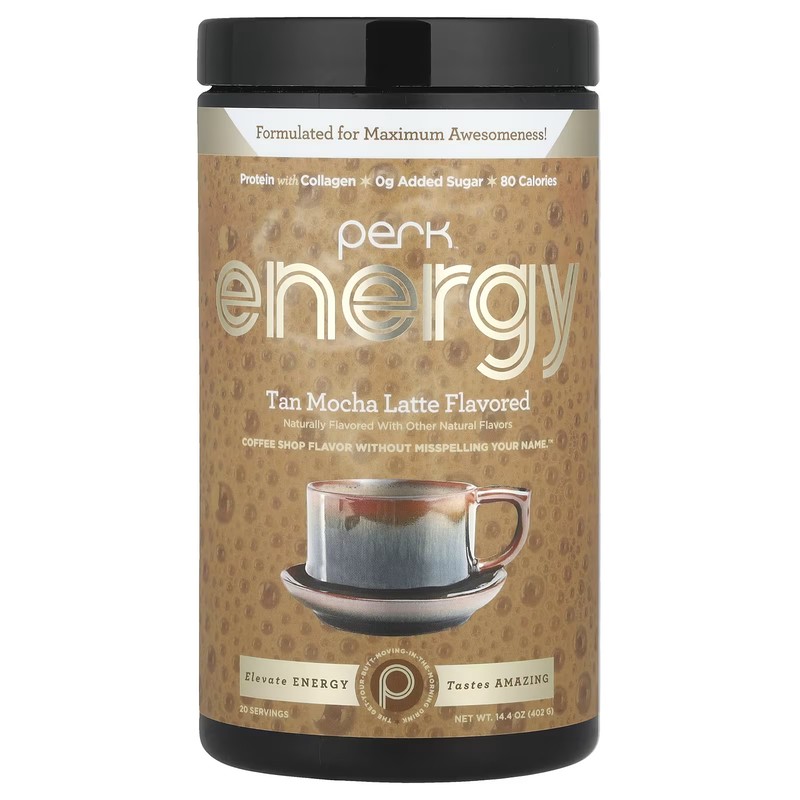 2 X Perk Energy, Tan Mocha Latte, 14.4 oz (402 g)