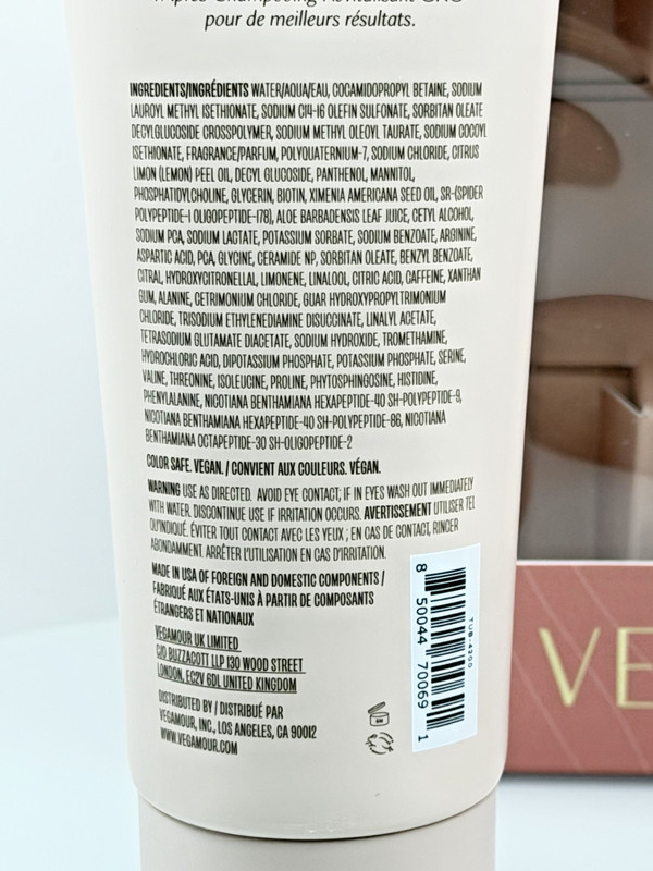 VEGAMOUR GRO & Wash Kit - Hair Serum Shampoo Conditioner Set Full Size 3 Pc New gallery