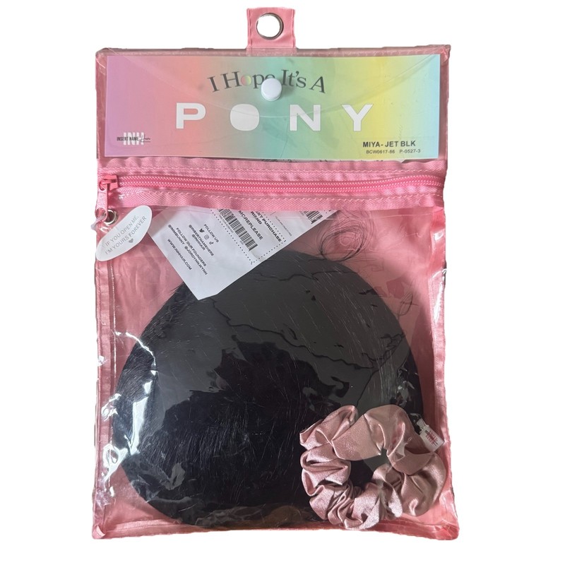 Insert Name Here INH I Hope It’s A Pony Miya Jet Black Brand New Sealed 26”