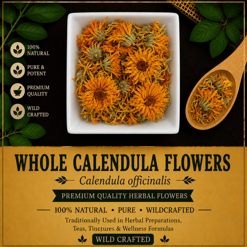 Whole Calendula Flowers Calendula officinalis Premium Herbal Flowers | Marigold