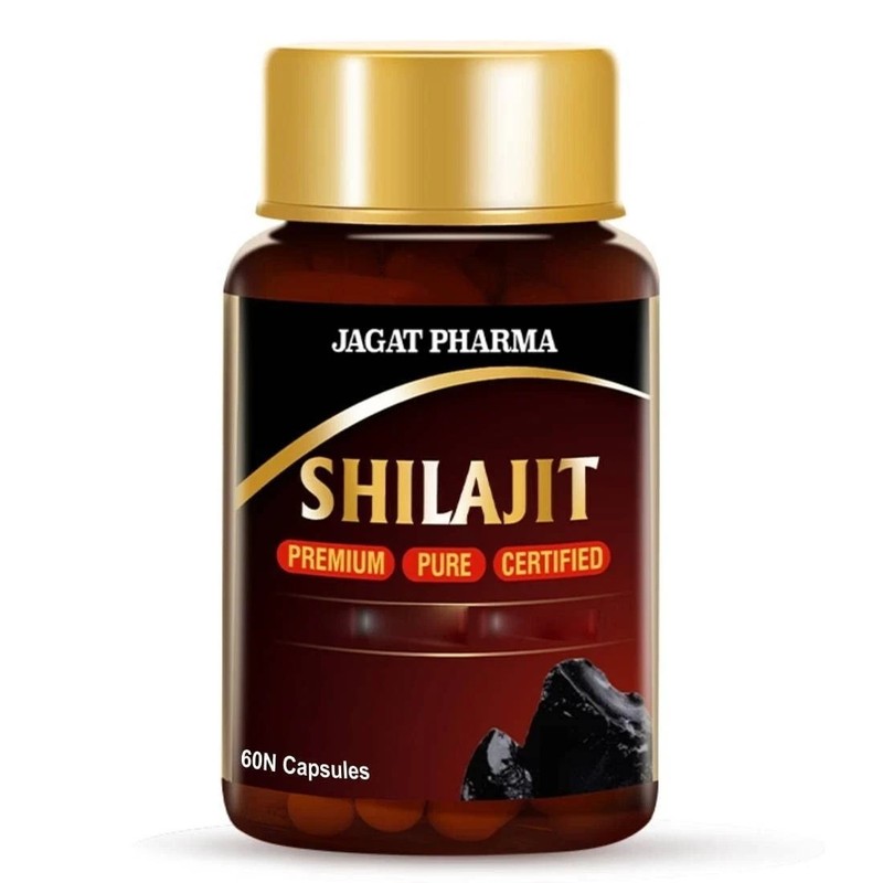 Pure 100% Himalayan Shilajit, Soft Resin, Organic, Extremely Potent, 60 Capsul