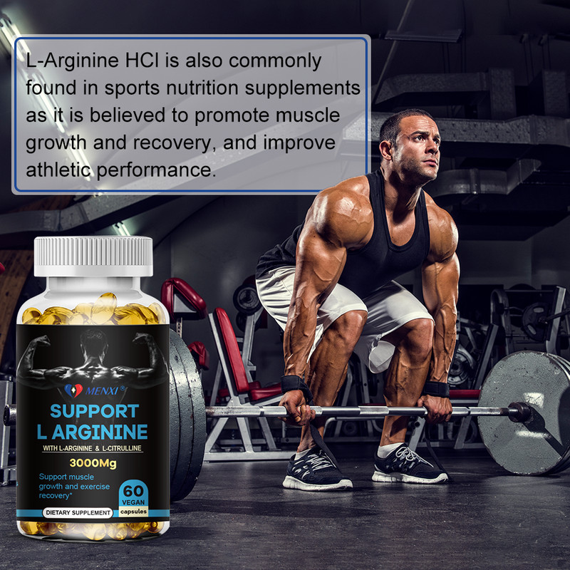 L-Arginine 60 Nitric Oxide,Testosterone Booster,Energy Support Capsules 3000 mg gallery