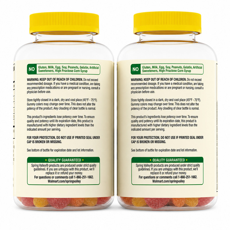 2 Pack Vitamin D3 Gummies 50mcg 300ct Immune Support Bone Health Vegetarian gallery
