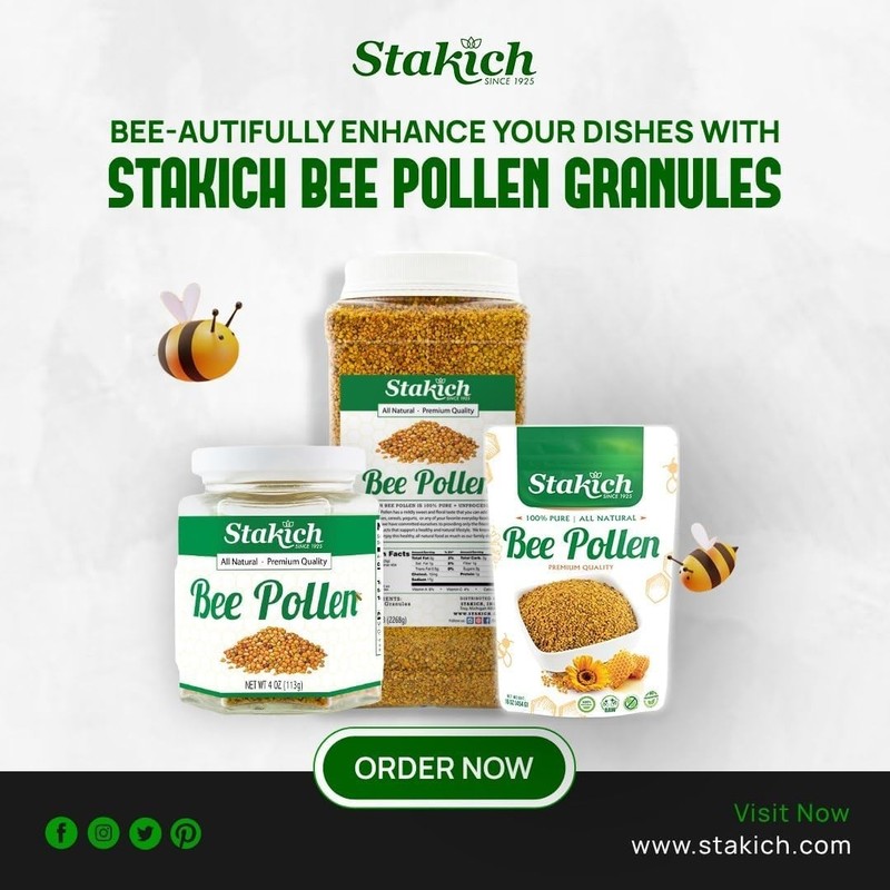 Bee Pollen Granules - Raw, Natural, Gluten Free - 1 lb gallery