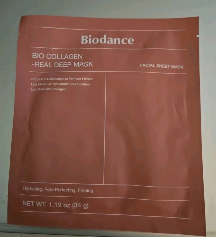 2-Pack Biodance Bio-Collagen Real Deep Korean Overnight Hydrogel Mask, Exp 11/27