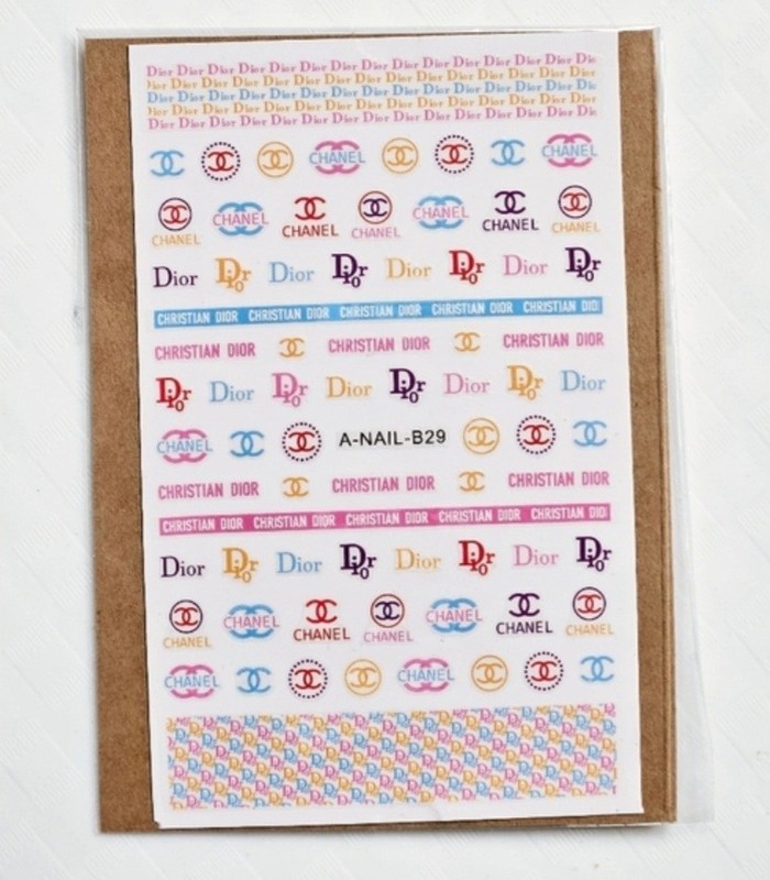 NWT NAIL ART DESIGN SELF-SEAL STICKERS: PASTELS N°105!
