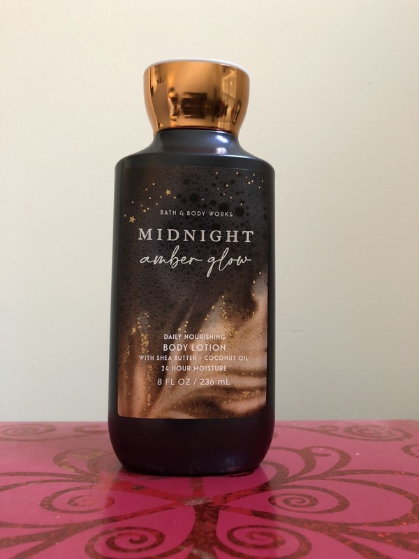 Bath & Body Works MIDNIGHT AMBER GLOW Body Lotion 8 oz Retired