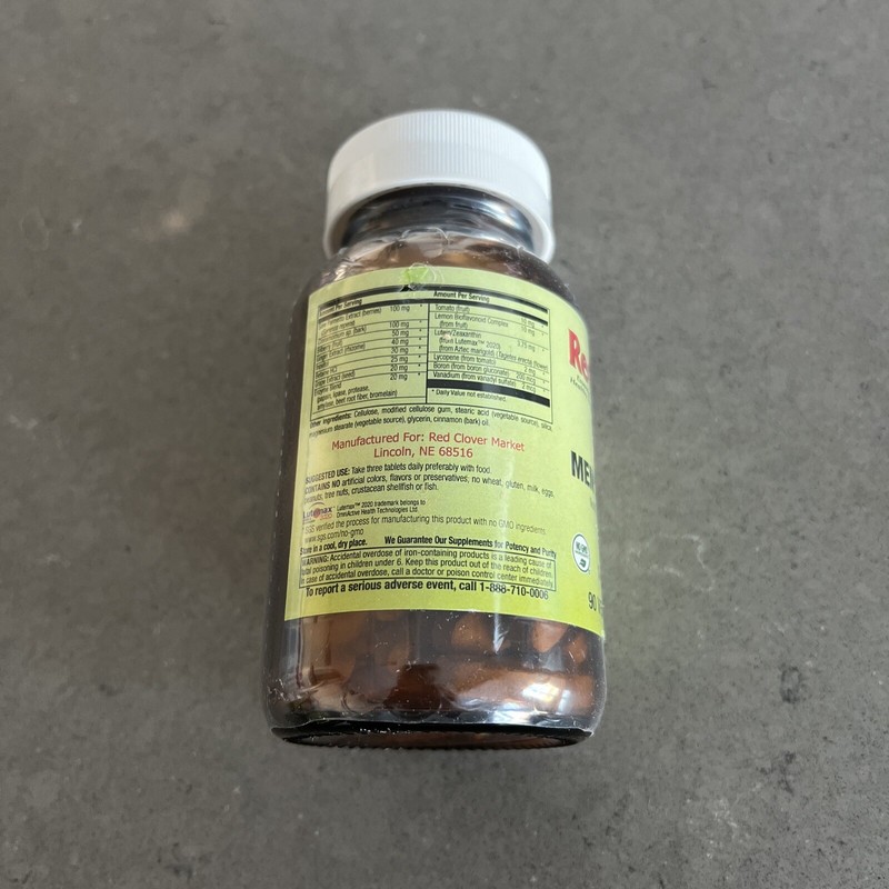 Food Rich Men’s 45+ Multivitamin By Red Clover Market 90 Veg Tablets | Exp 06/26 gallery