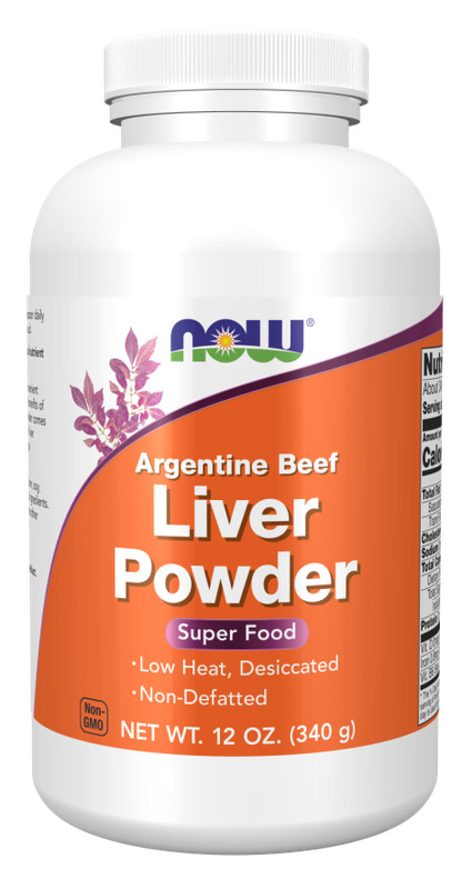 Argentine Beef Liver Powder 10000mg per serv 12oz Now Foods Non GMO/No Gluten