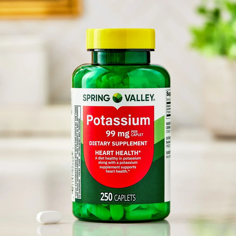 Spring Valley Potassium Caplets Dietary Supplement Value Size, 99 mg, 250 Count gallery