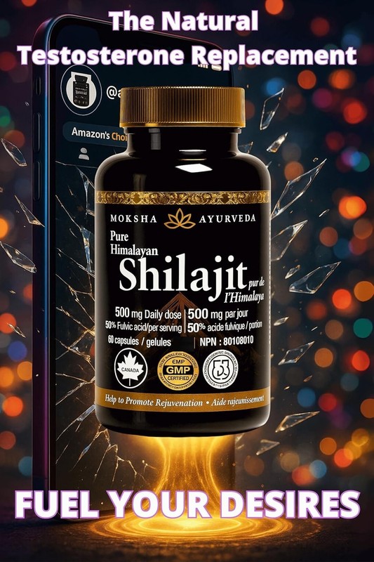Natural Testosterone Support [Energy,Detox,Vitality] Full Strength Shilajit Ult gallery