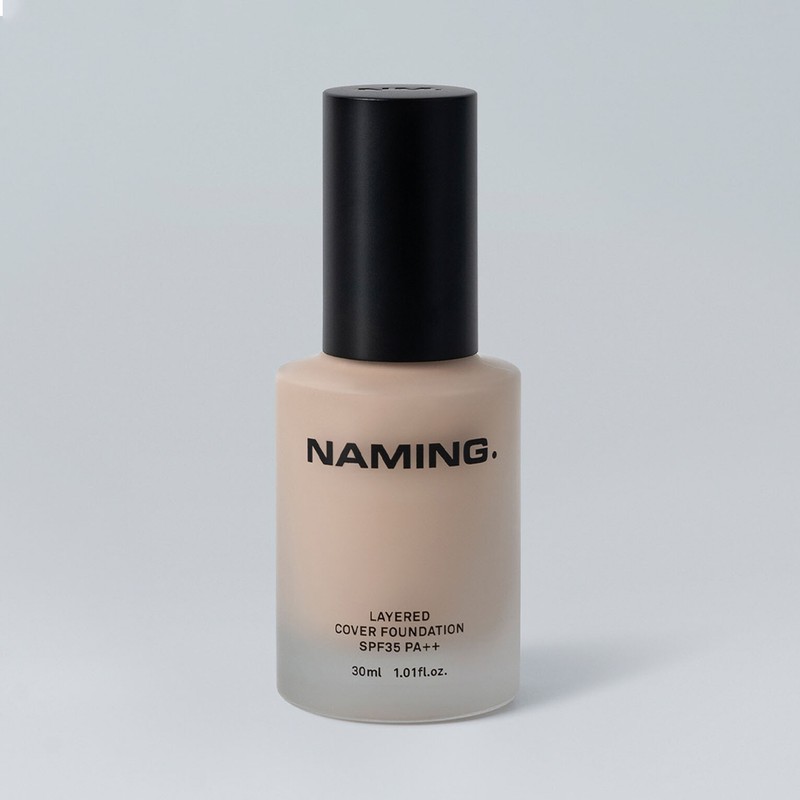 NAMING Layered Cover Foundation SPF35 PA++ 1.01oz / 30ml 6 Colors K-Beauty