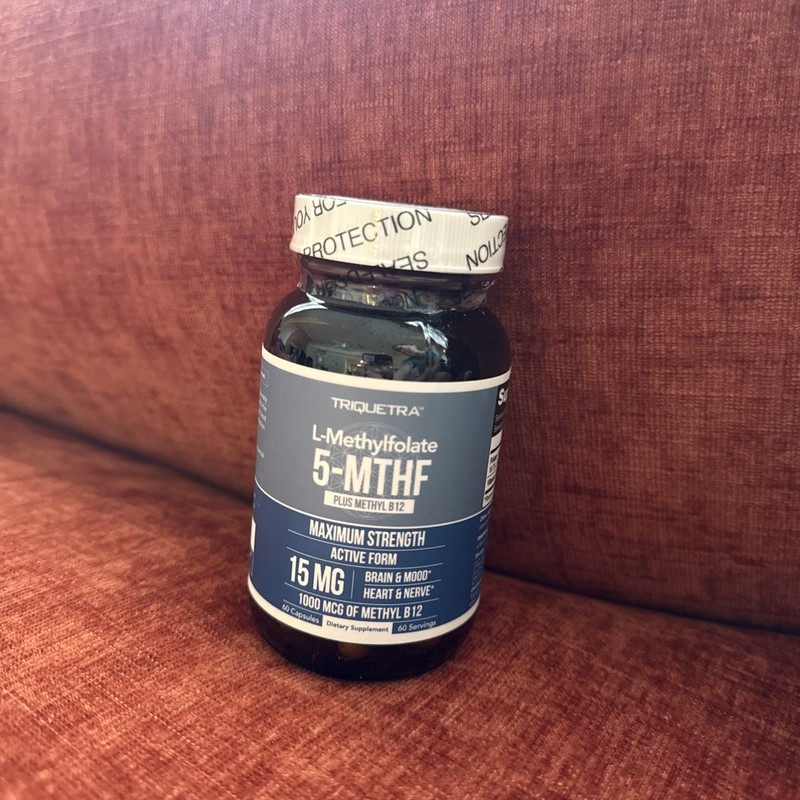 L-methylfolate 15mg supplement 5-MTHF Methyl B 12 60 Capsules Best By: 02/26 gallery