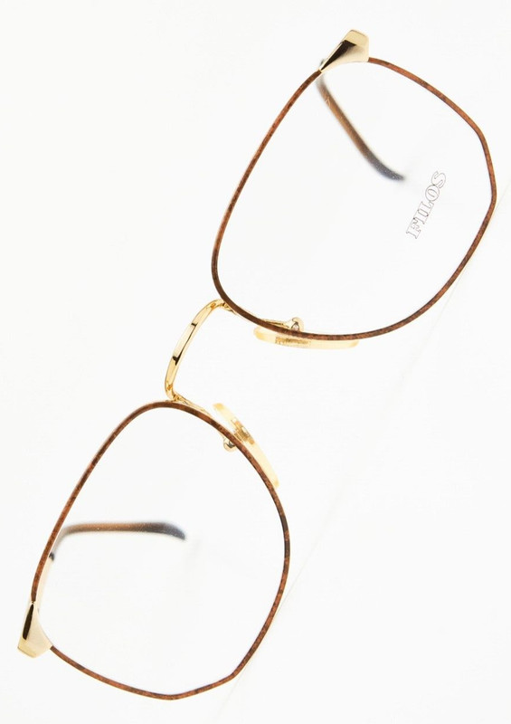 FILOS 45780 52 Gold/Turtle Round Eyeglasses Vintage 80s Unisex