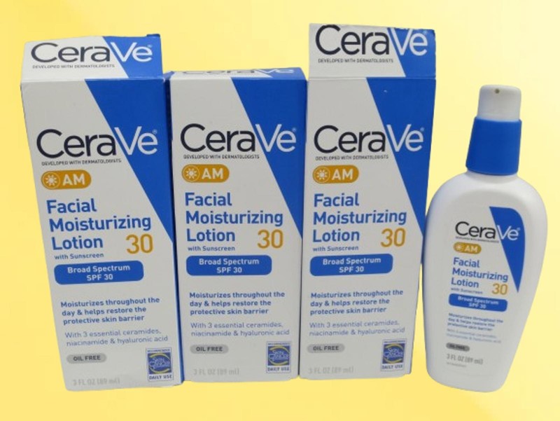 CERAVE AM FACIAL MOISTURIZING LOTION SPF30 W/ SUNSCREEN 3 OZ 09/2027 3PC DETAILS