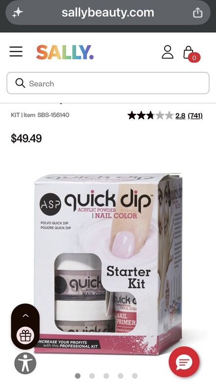 ASP Quick Dip Powder Nail Kit Starter Set Acrylic Dip Pink Nude Colors READ gallery