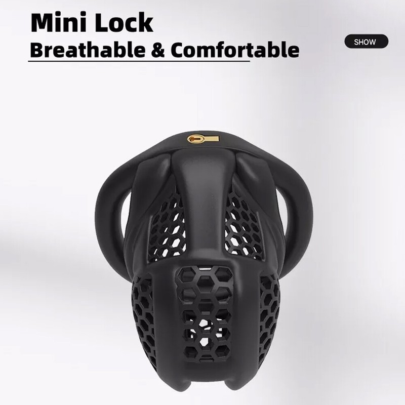 2025 NEW 3D Printed]Cobra Pro Cage Male Chastity Device Mini Lock Flat/Arc Rings gallery