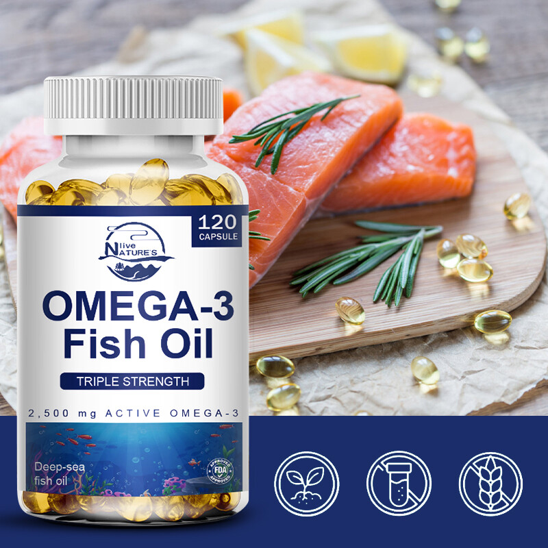 Omega 3 Fish Oil Capsules 3x Strength 3600mg EPA & DHA, Highest Potency Capsules gallery
