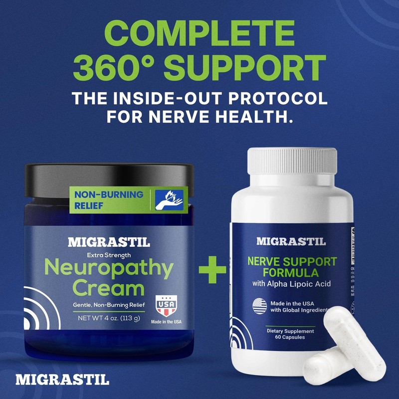 Migrastil Neuropathy Cream Extra Strength for Feet, Legs, and Hands. Made in ... gallery