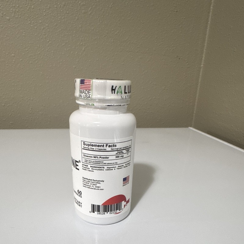 Hallusa Natural Hallosmine Diosmin 300mg Circulation 60 Capsules gallery