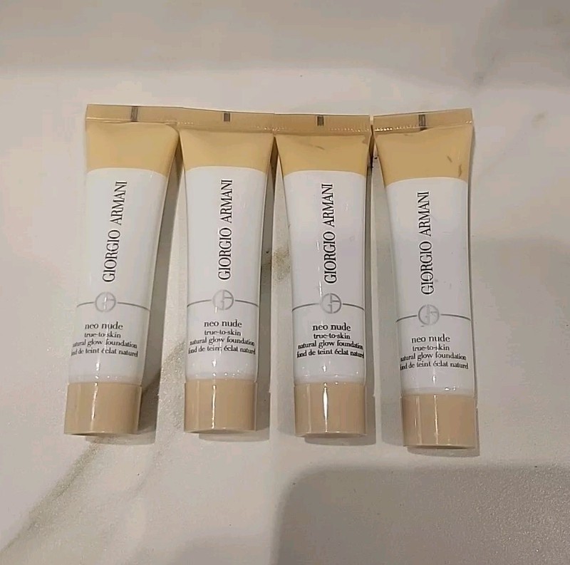 Giorgio Armani 4 x NEO NUDE Foundation #0 White 0.5 oz / 15 ml (each)