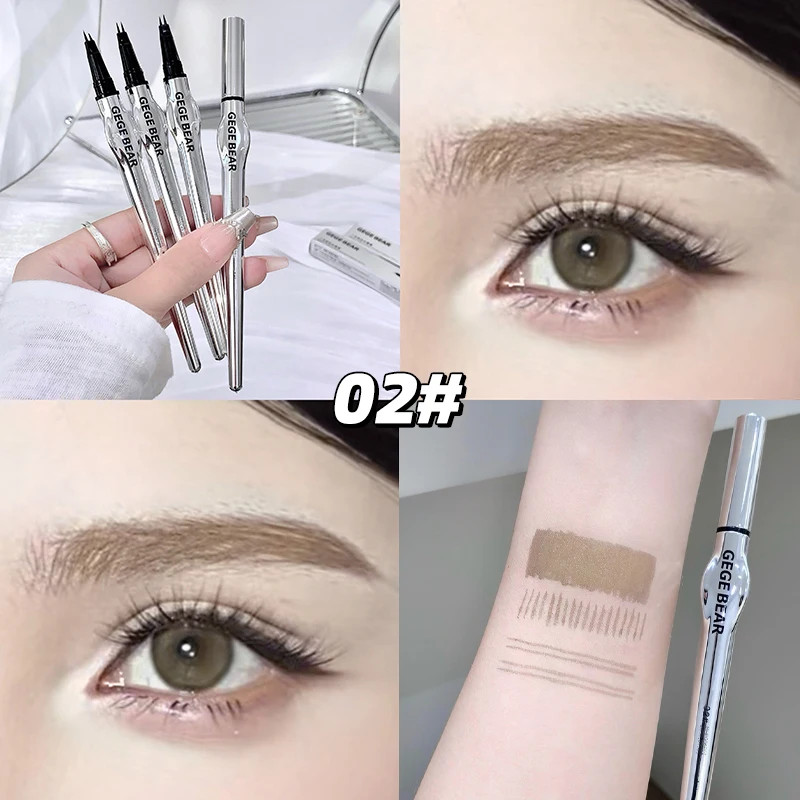 Two-Prong Eyebrow Pen For Women Gege Bear Long-lasting Natural Strokes Waterproo gallery