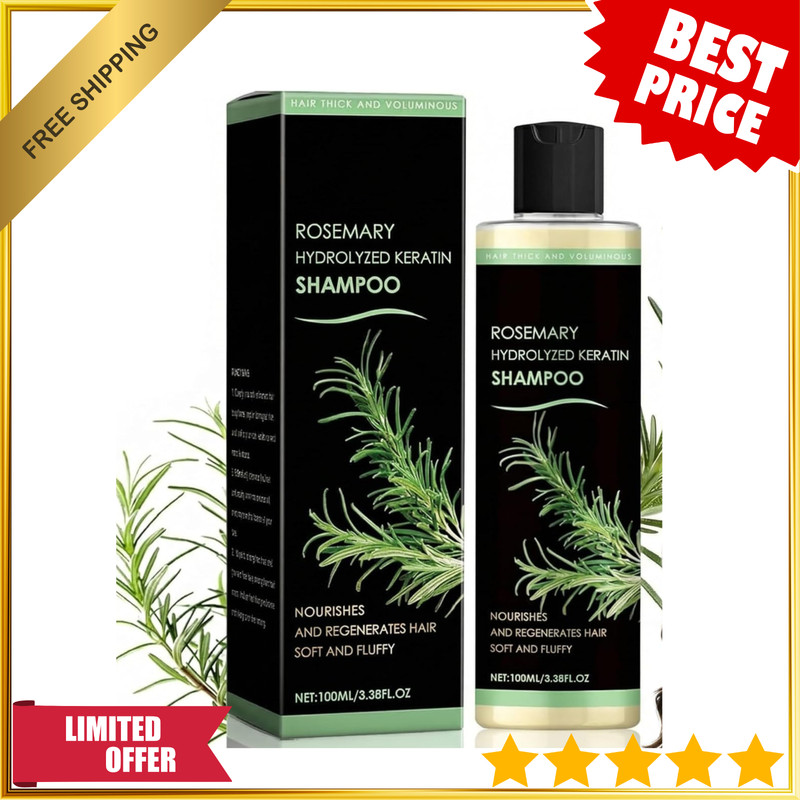 Tgideas Organic Rosemary Hair Growth Shampoo for Women and Men-Natural