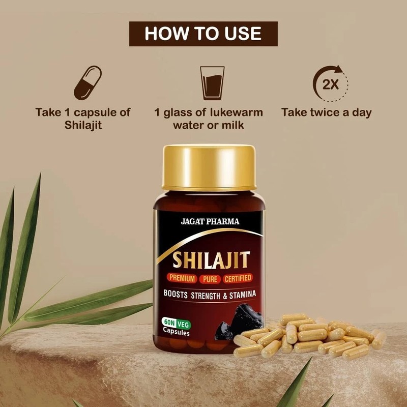 Pure 100% Himalayan Shilajit, Soft Resin, Organic, Extremely Potent, 60 Capsul gallery