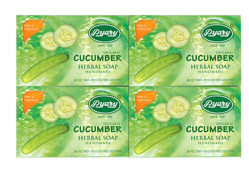 Indian Pyary Cucumber Original Herbal Soap - 75g Hand Made ⭐Buy 2 Get One FREE⭐ gallery