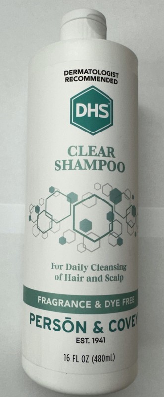 DHS Clear Shampoo Fragrance Free 16 OZ (Pack of 1)