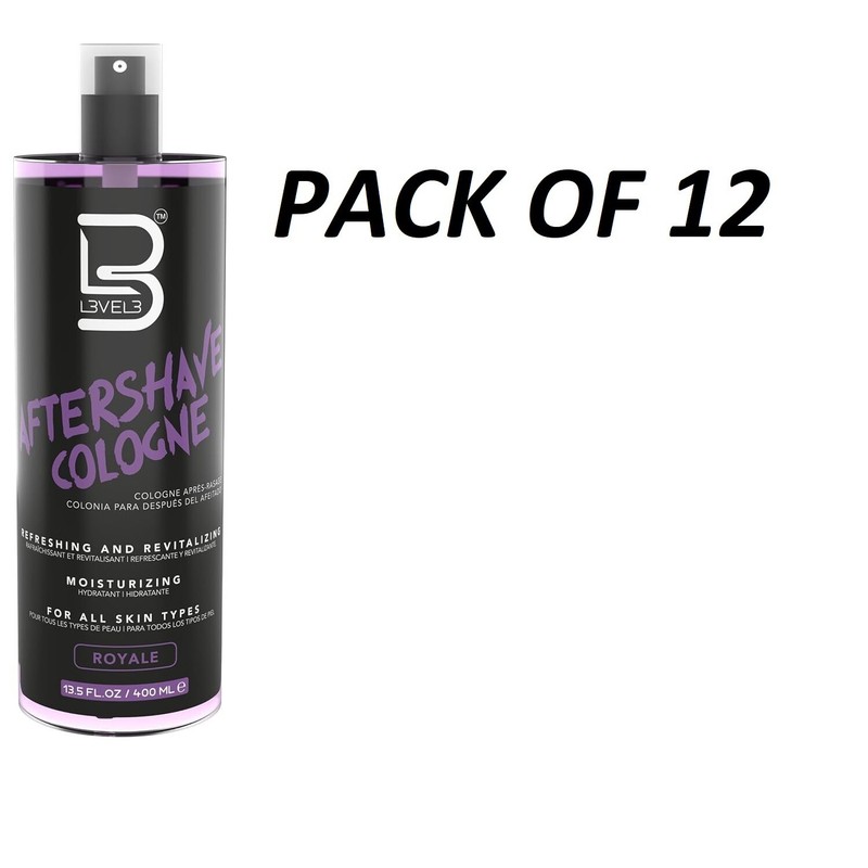 L3VEL3 Aftershave Cologne 400 ml ROYALE – PACK OF 12
