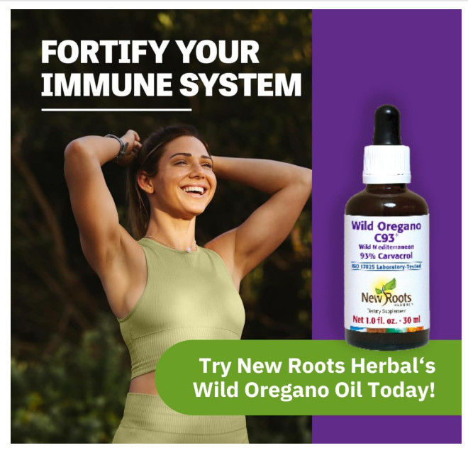 New Roots | Wild Oregano Oil Drops, C93 | 93% Carvacrol 1 Fl Oz (Pack of 1) gallery
