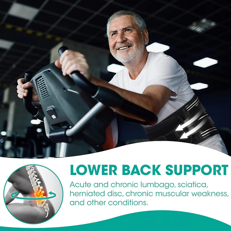 Adjustable Lower Back Brace Lumbar Support Waist Belt For Men Women Pain Relief gallery
