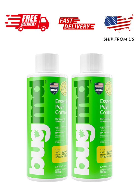 BugMD Pest Control Essential Oil Concentrate (3.7 oz, 2 Pack) – Plant Powered Bu