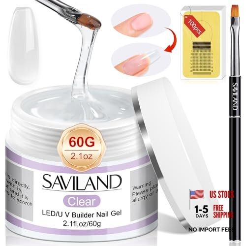 Builder Nail Gel Kit – 60g Clear Nail Extension 1-Clear Builder Nail Gel Kit