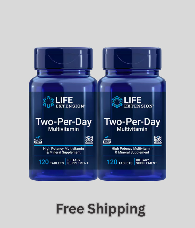 2 X Life Extension Two-Per-Day Multivitamin (120Tabs) Over 25 Vitamins Minerals