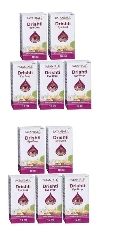 Drishti Eye Care Liquid 10ml Pack of 2 Fast Shipping