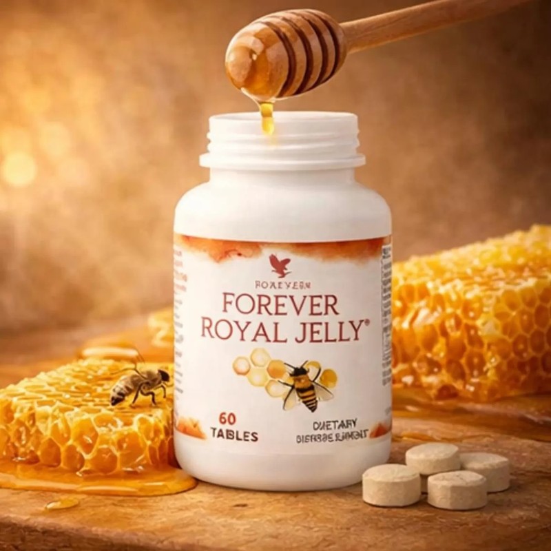 Forever Royal Jelly 60 Tablets Natural Energy Vitality Immune Support Supplement gallery