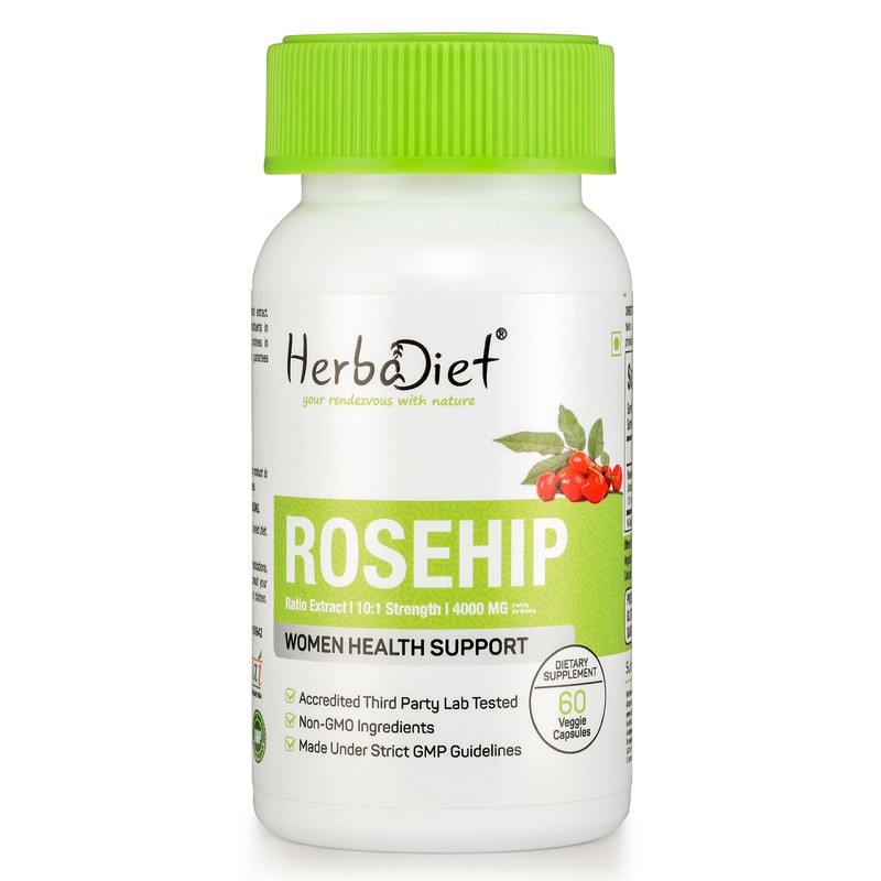 Rosehip Extract Capsules Joint Health Support Anti-Inflammatory Antioxidant