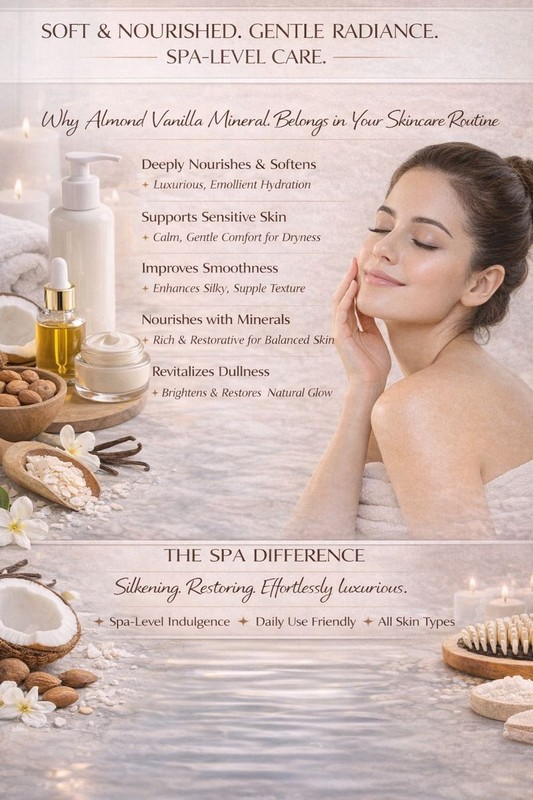Dead Sea Collection Almond Vanilla Nourishing Mineral Body Butter (16.9 oz) gallery
