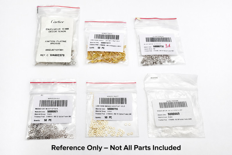 NEW! Authentic Cartier Square Screws - Gold/Silver + Free Screwdriver gallery