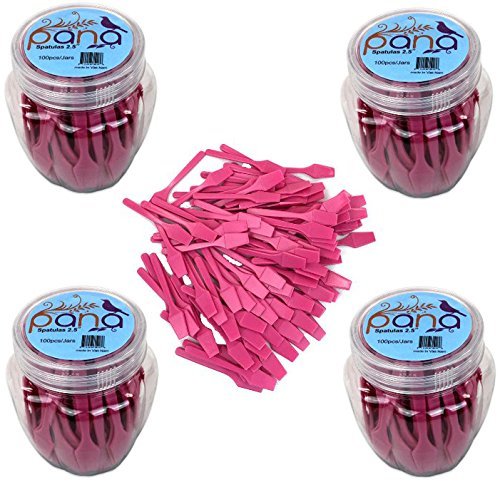 4 Can Pana 2.5″ Pink Mini Plastic Makeup Cosmetic Facial Mask Spatula Scoop