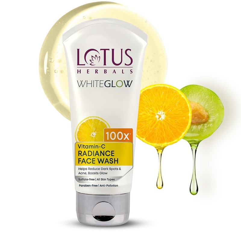 Lotus Herbals WhiteGlow Vitamin C Radiance Face Wash Dark Spots & Dull Skin 100g