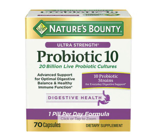 Nature’s Bounty Ultra Strength Probiotic 10 New In Box 70 Capsules